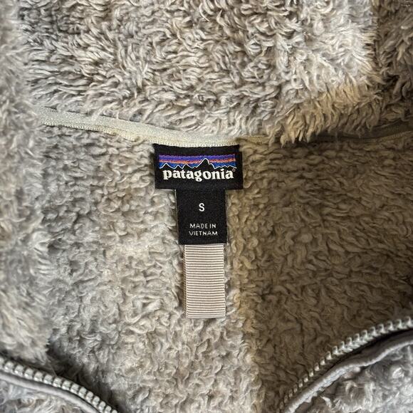 Women's Patagonia Los Gatos 1/4 Zip Fleece Pullover - Size Small - Light Gray - Picture 3 of 7